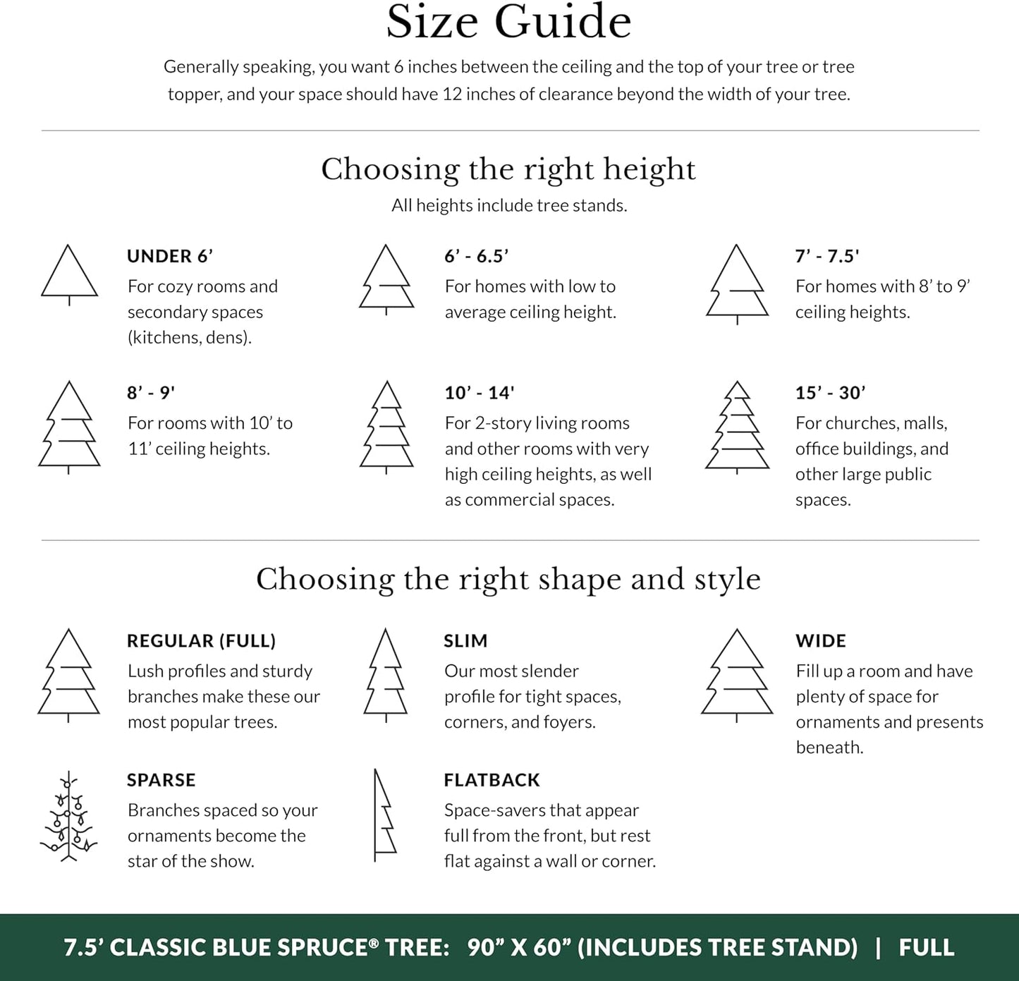 Balsam Hill 7.5 ft Pre-Lit Classic Blue Spruce - Artificial Christmas Tree with 540 Twinkly Lights, Easy Plug Technology, Premium Stand & Storage Bag for Indoor Holiday Decorating