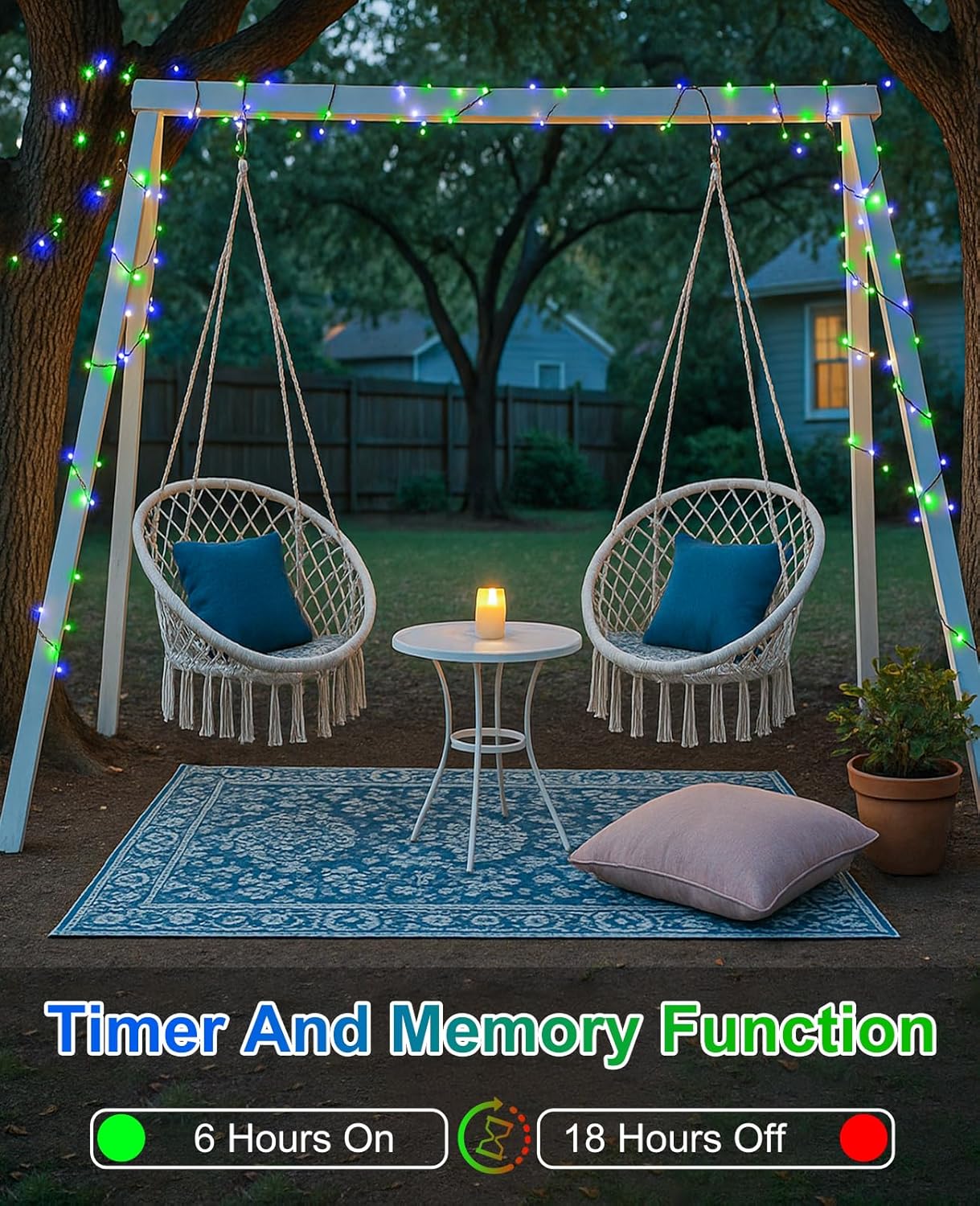 80FT 240 LED Christmas Lights Outdoor, Plug in Christmas Tree Lights with Waterproof 8 Modes, Connectable Green Wire String Twinkle Light for Indoor Home Garden Party Holiday Decorations, Blue Green