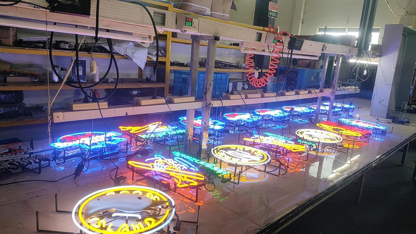 Neon Signs Bar Bedroom inin Rock And Roll Guitar Music Glass Neon Signs for Office Hotel Birthday Man Cave Neon Light Art Wall Lights 24 X 20 Inches