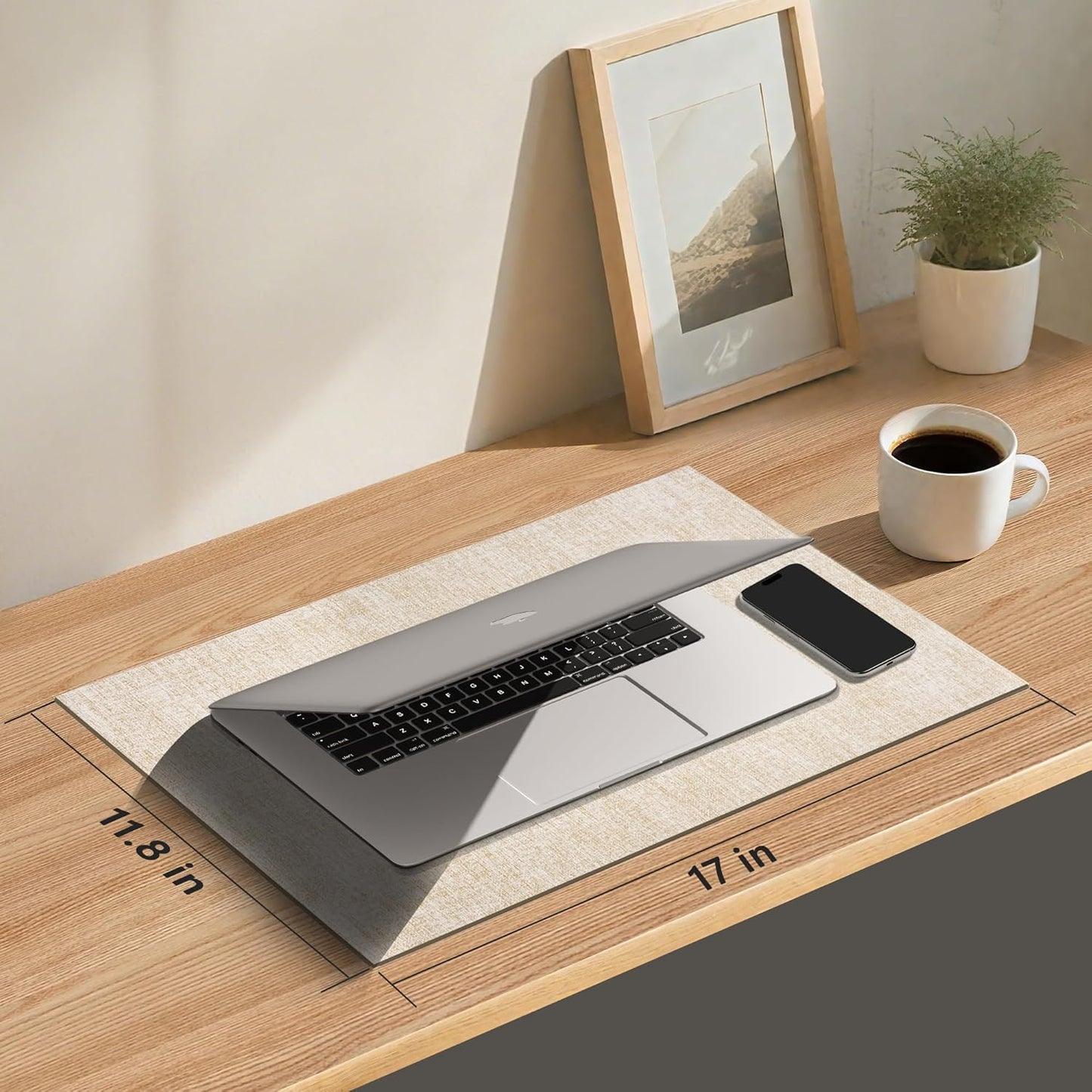 DOLOPL Placemats Set of 8, Reversible Wipeable & Heat Resistant Place Mats, Modern Faux Leather Table Mats for Kitchen, Neutral Waterproof Tablemats for Dining Table Decor, Wedding, Party(Beige)