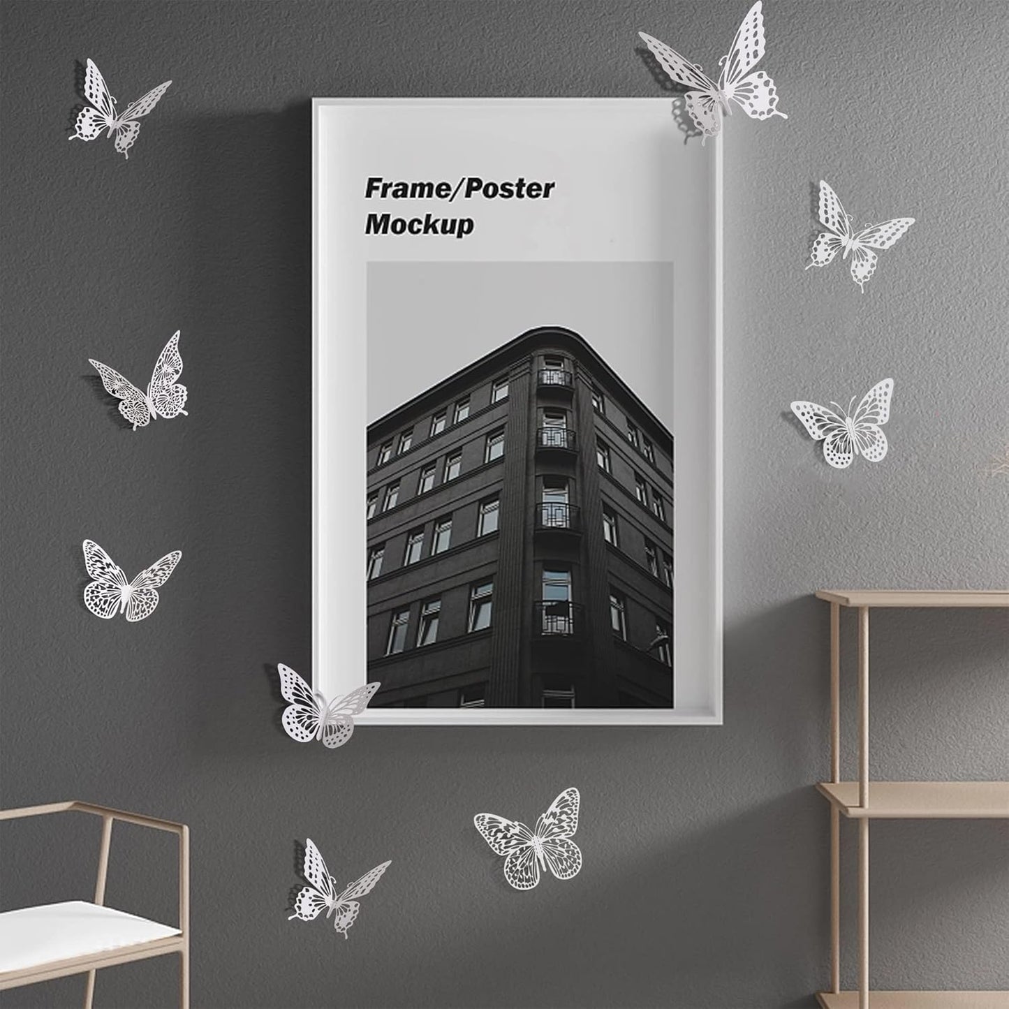 SAOROPEB 3D Butterfly Wall Decor - 48 Pcs, 4 Styles, 3 Sizes - Removable Stickers for Birthdays & Parties