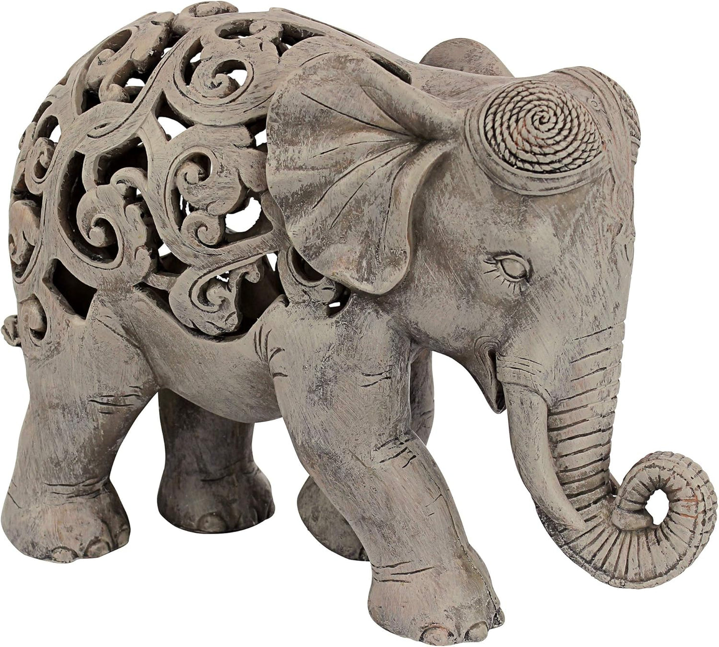 Design Toscano Anjan the Elephant Jali Sculpture