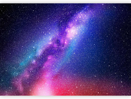 artgeist Wall Mural Galaxy 197x138 in - XXL Non-Woven Wallpaper Fleece Wall Decor Photo Print Picture Image Abstract Space Sky Star Cloud Violet f-C-0487-a-a