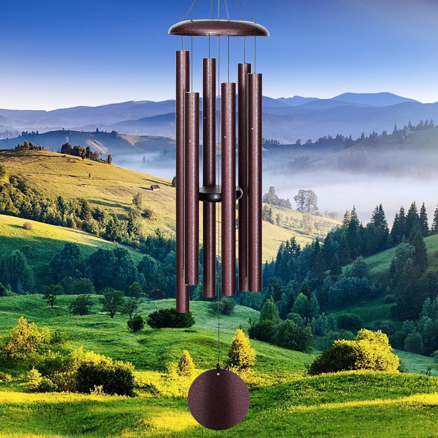 Wind Chimes Outdoor Deep Tone, 45 in Large Wind Chimes for Outside, Wind Chime Gifts for Mother's Day/Housewarming/Christmas