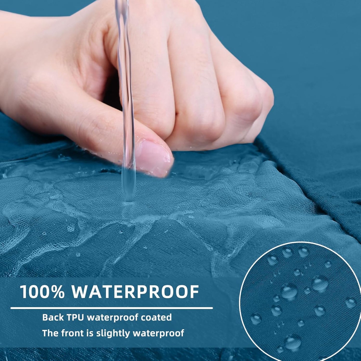 hyha Waterproof Couch Cushion Covers, Sectional Sofa Slipcovers Washable, L Shape Chaise Dog Couch Covers for Sectional Sofa, Universal Furniture Protector (1 Piece for Chaise XL, Deep Teal)