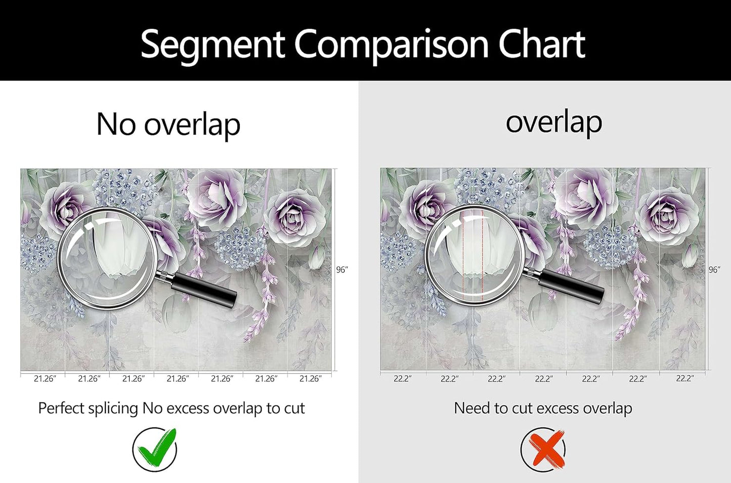 WFBHUA-Purple Rose Floral 3D Wallpaper Mural Modern Flower Leaf Wallpaper for Bedroom Wall Murals Decoration(Not Peel and Stick)