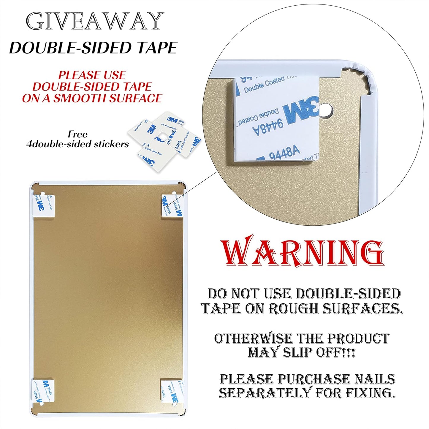 Vintage Tin Sign Retro Metal Funny Warning Signs for Home Decor Stylish Wall Art Plaques Gift for Bathroom Kitchen and Gothic Wall Decor in Every Room 12x8 in