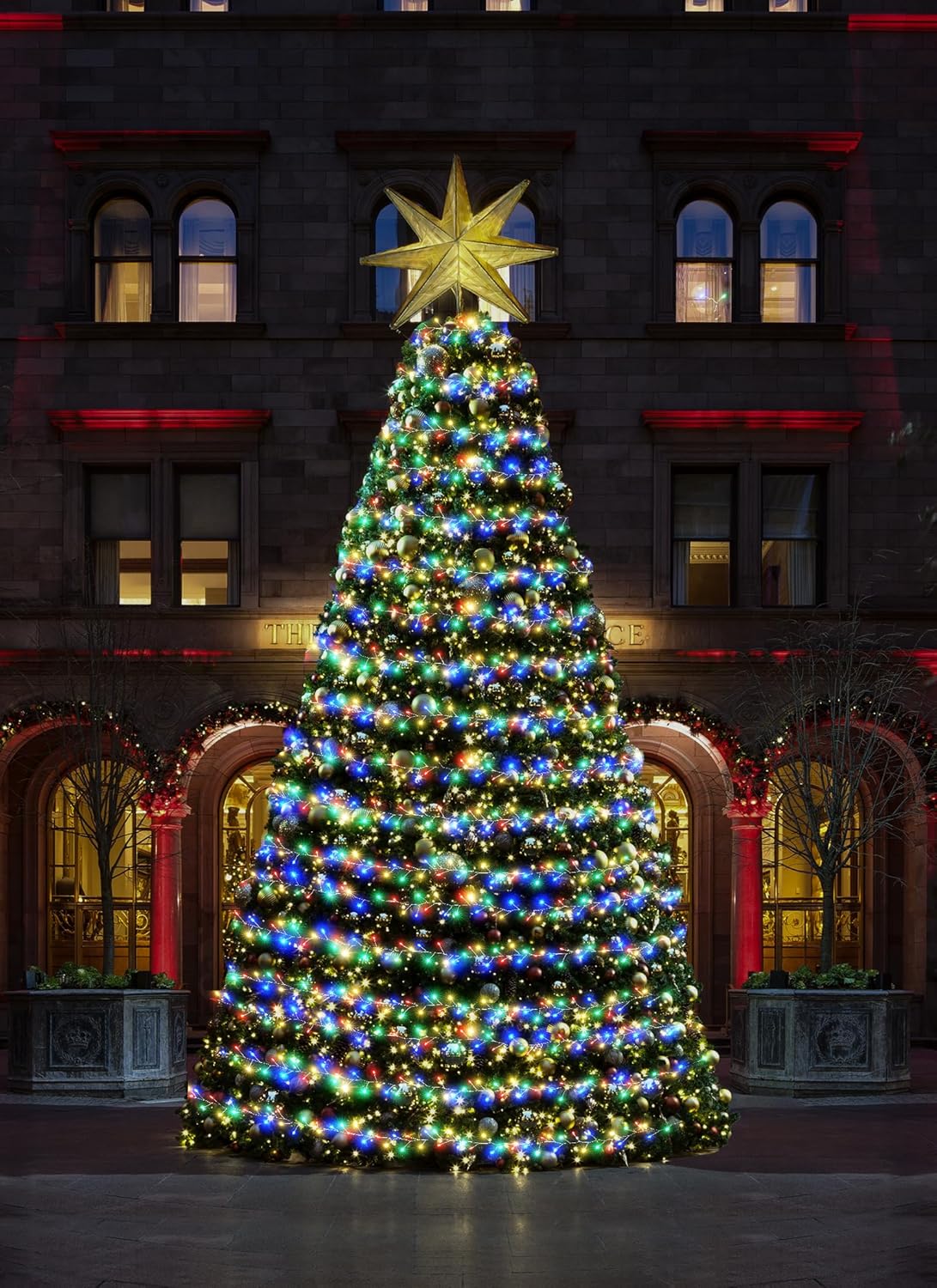 Outdoor Fairy Lights Battery Operated, 2 Pack Firecracker Twinkle String Lights with Remote, 5 Feet 60 LEDs for DIY Wreath Wedding Party Bedroom Mason Jar Holiday Christmas, Multicolor