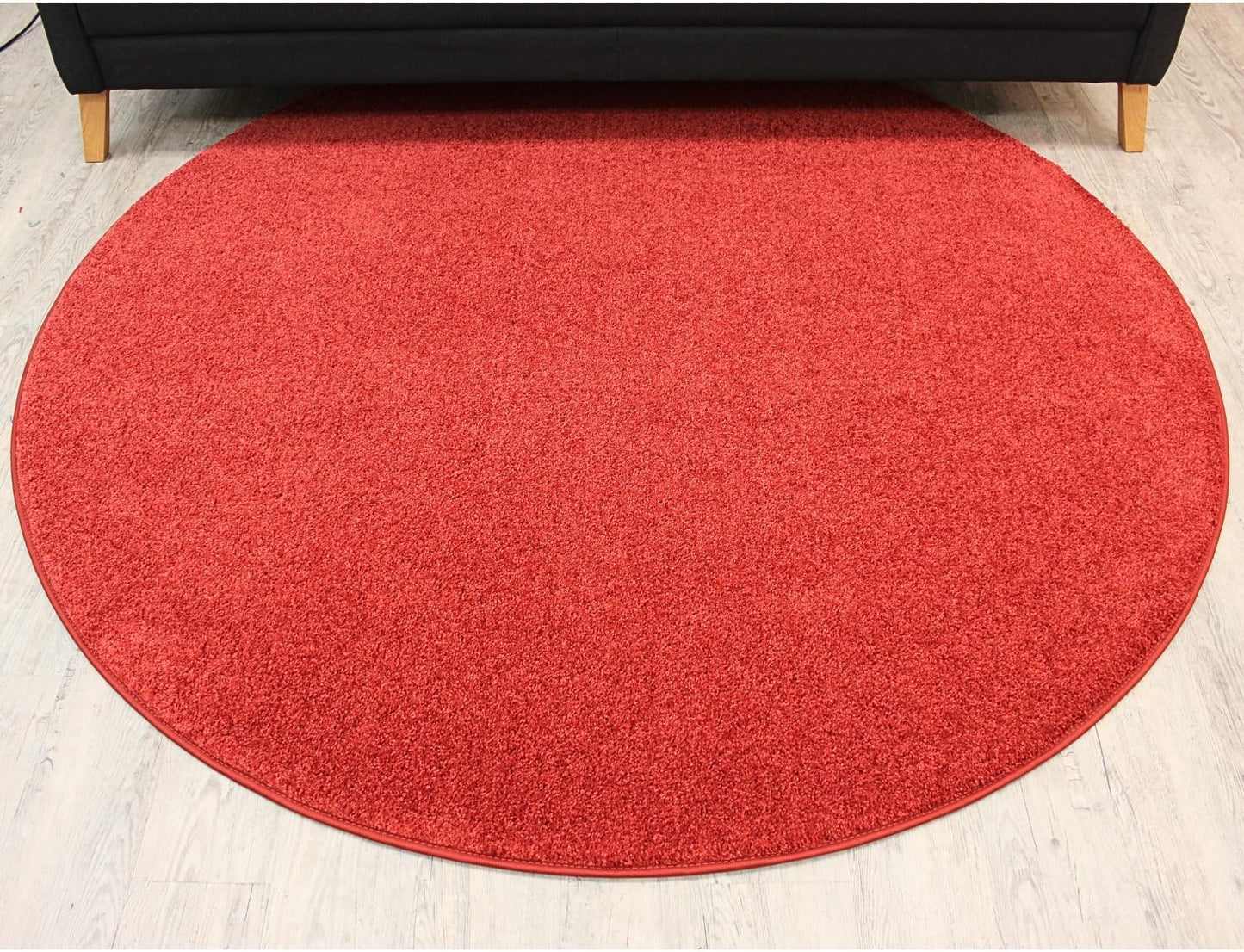 KOECKRITZ Soft and Colorful Kids Classroom Area Rugs (Passes Flammability Pill Test) Many Sizes and Bright Colors to Select from (6' Round, Fire Engine)