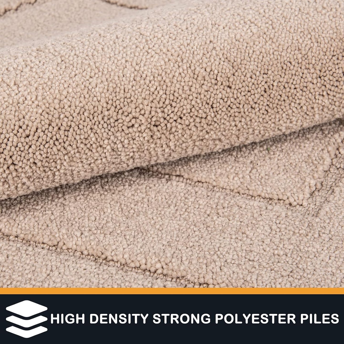 PURRUGS Dirt Trapping Door Mat 20" x 31.5", Non-Slip/Skid Machine Washable Entryway Rug, Dog Doormat, Super Absorbent Welcome Mat for Muddy Wet Shoes and Paws, Beige