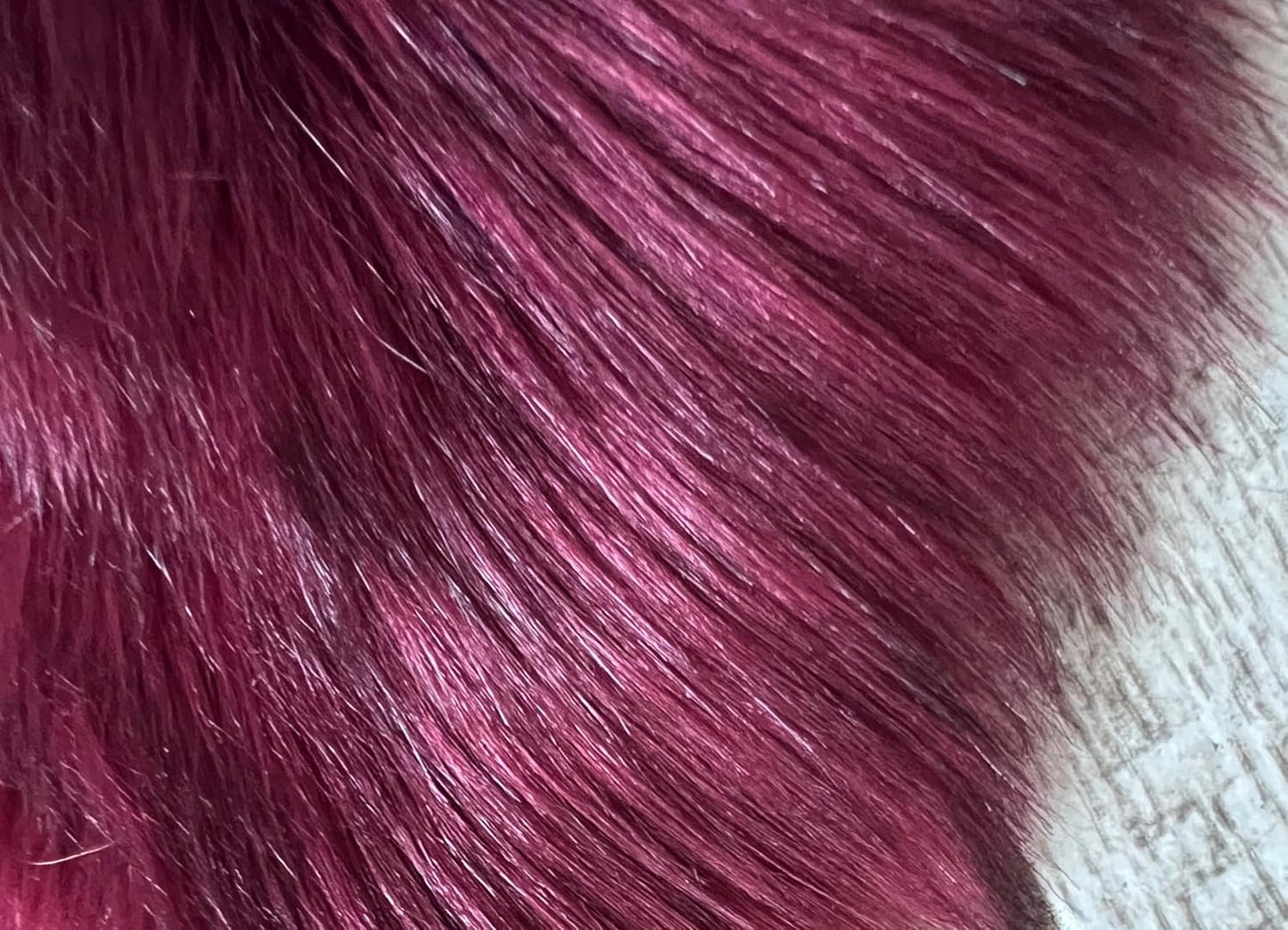 LAMBZY Faux Sheepskin Super Soft Hypoallergenic Free Shape Silky Shag Rug, Luxury Shaggy Plush Carpet for Bedrooms Living Kids Room Sofa Rugs (Burgundy, Double 2'x6')