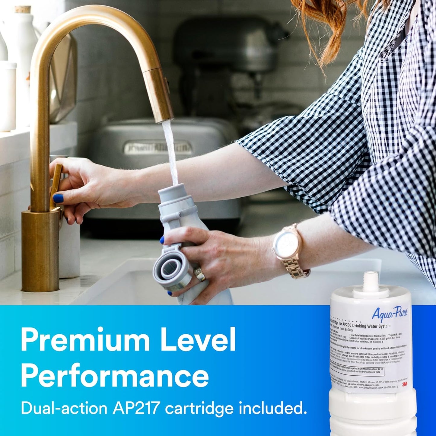 3M Aqua-Pure Under Sink Water Filter System AP200, Full Flow