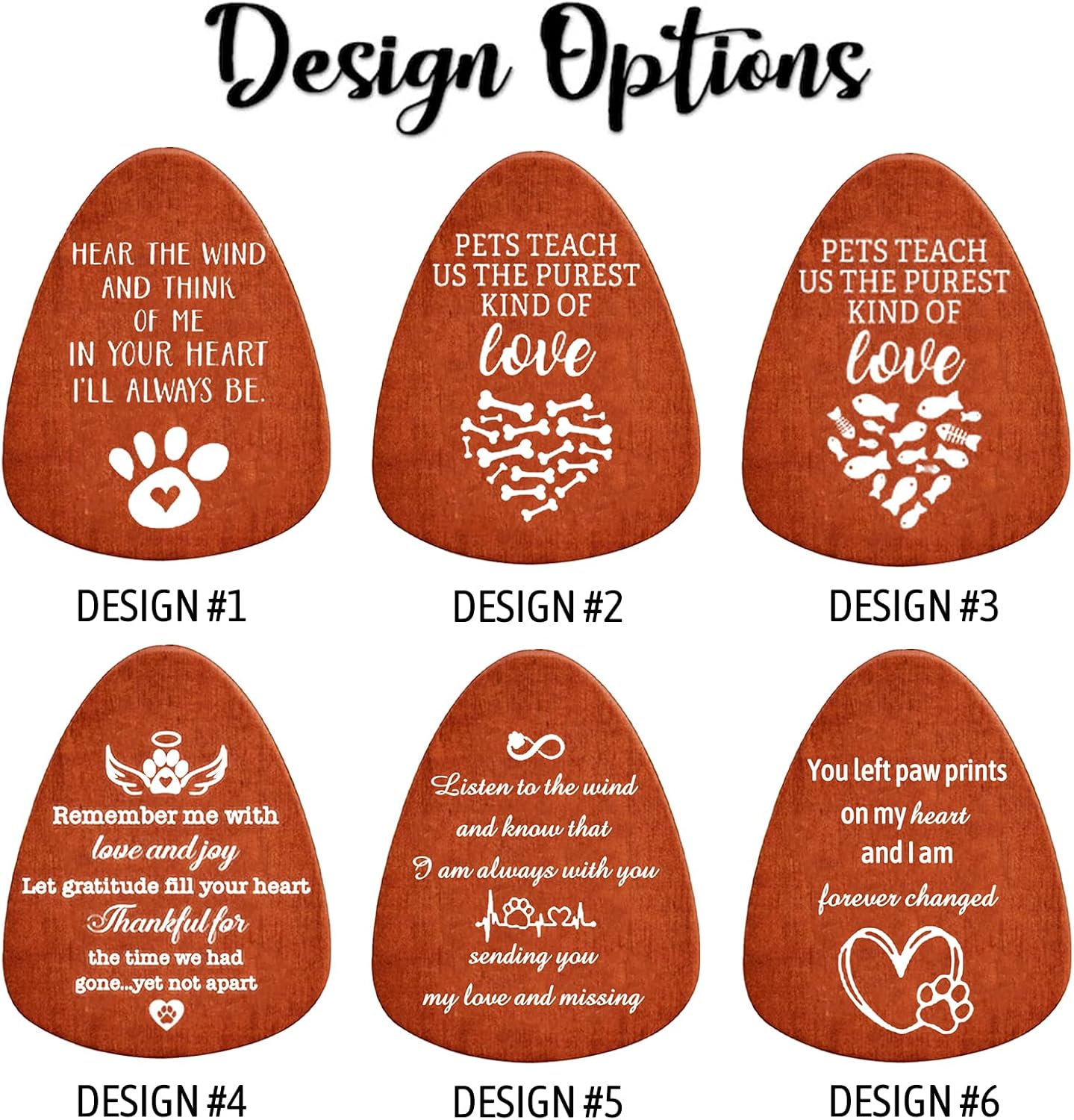 Personalized Pet Memorial Wind Chimes - Dog Memorial Gifts for Loss of Dog,Dogs Remembrance Bereavement Gift,Custom Pet Loss Sympathy Gifts in Memory of Dogs Cats (Design 2)