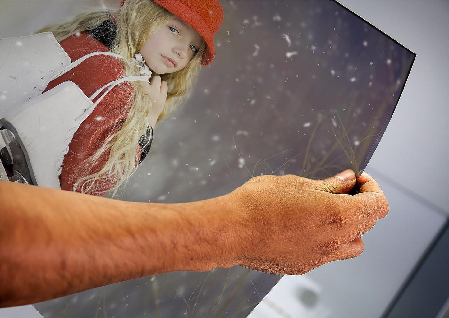 Personalized Custom Canvas Prints: Photo On Canvas (Dark Brown, 20X30) Transform Your Photos into Stunning Framed Wall Art Digitally Printed Photo To Canvas Ideal for Home Decor, Gifts Keepsakes.