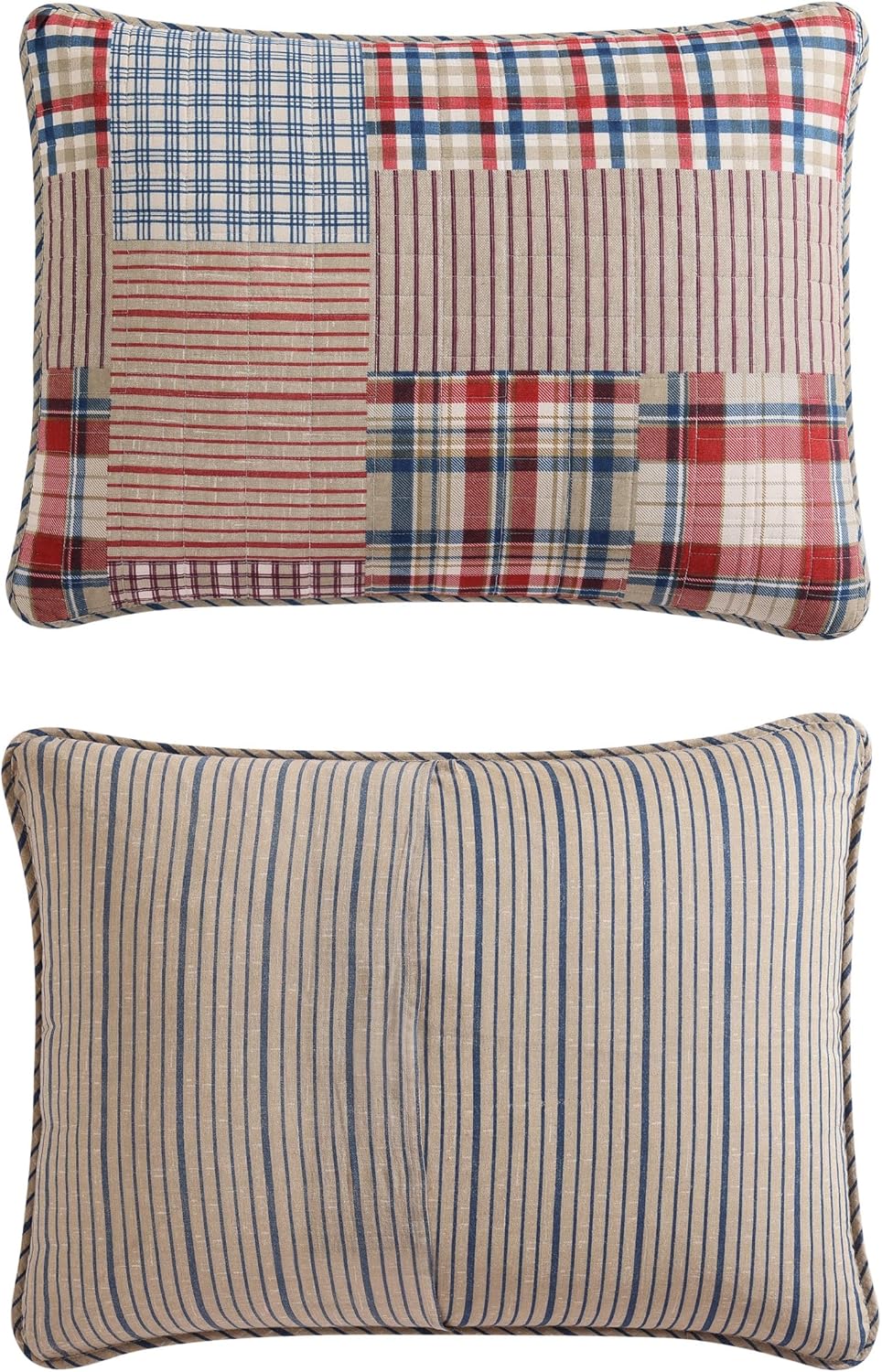 Eddie Bauer - King Quilt Set, Reversible Cotton Bedding with Matching Shams, Luxurious Bedding Set (Hawthorne Brown, King)