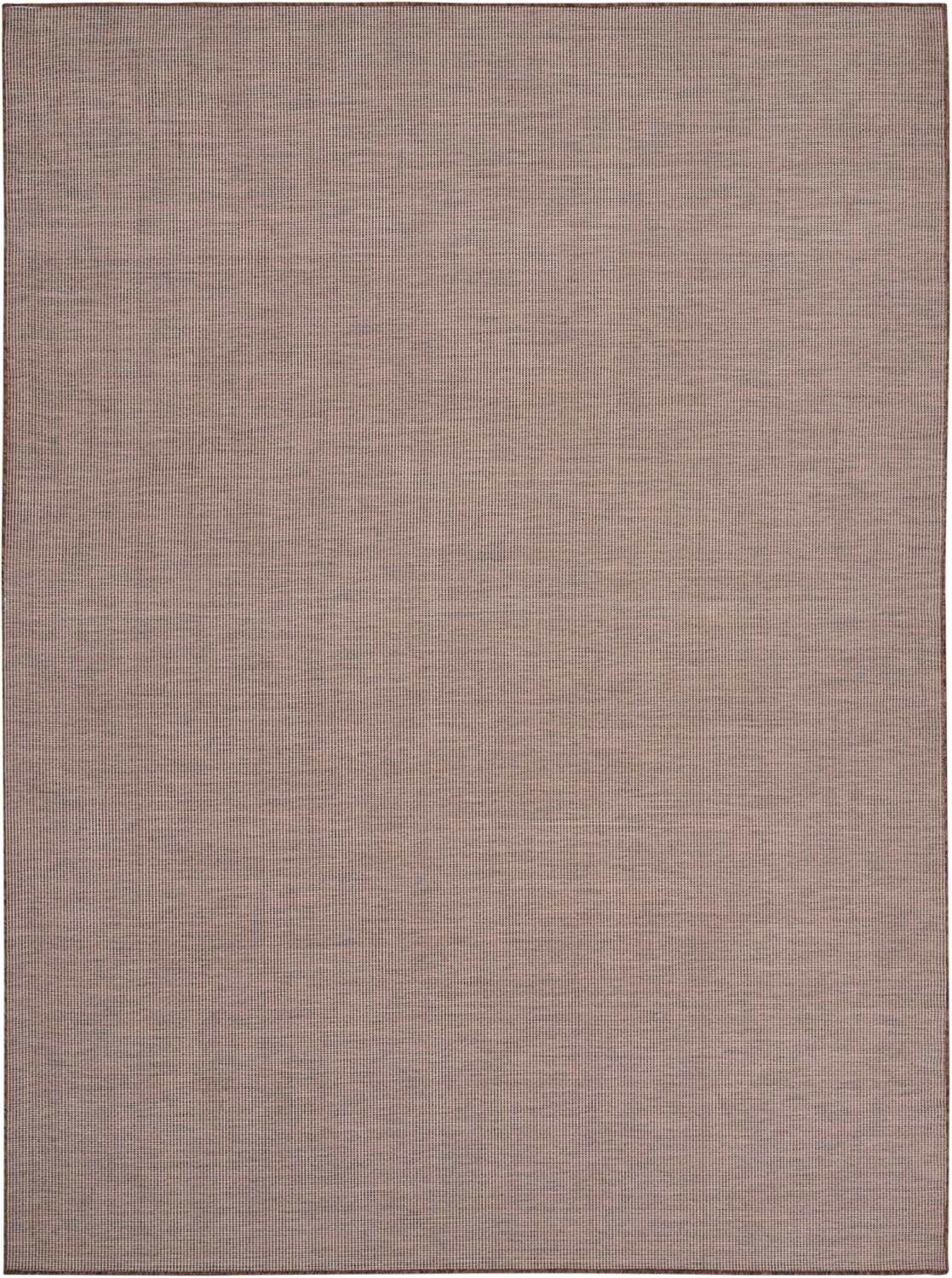 Nourison Positano Indoor-Outdoor Natural 9' x 12' Area Rug, Easy Cleaning, Non Shedding, Bed Room, Living Room, Dining Room, Backyard, Deck, Patio (9x12)