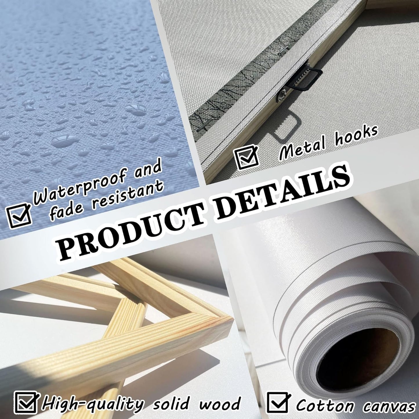 Flower Canvas Wall Art for Living Room Large White Blue Flower Picture Giclee Print Painting Wall Decor Framed Artwork Ready to Hang for Home Bedroom Wall Decoration Size 20x40