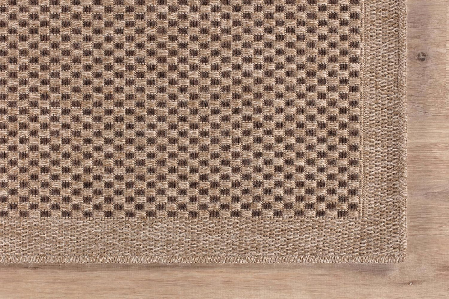 CAMILSON Indoor and Outdoor Runner Rug Natural Sisal Boho Woven Design Easy-Cleaning Non Shedding Fiber Living Room Bedroom Garden Patio and Kitchen Washable Outside Carpet Alfombras (2x7)
