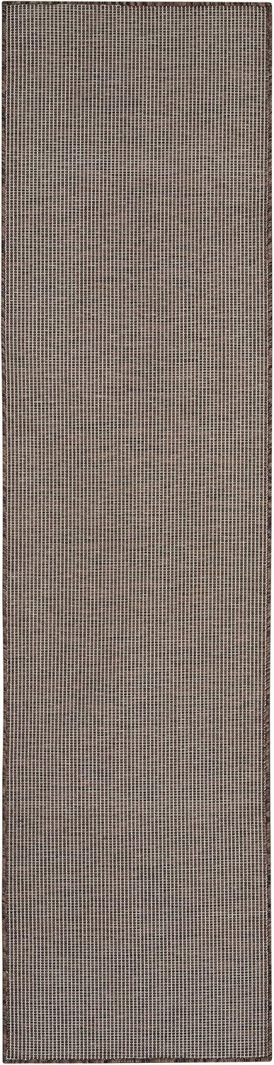 Nourison Home Positano 8' Runner Natural Fabric Modern Area Rug (8' Runner)