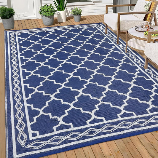 GAOMON Outdoor Rug for Patio Reversible Plastic Camping Rugs