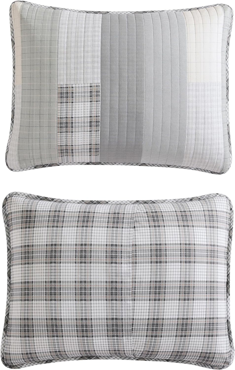 Eddie Bauer - Queen Quilt Set, Cotton Reversible Bedding with Matching Shams, Home Decor for All Seasons (Fairview Grey, Queen)