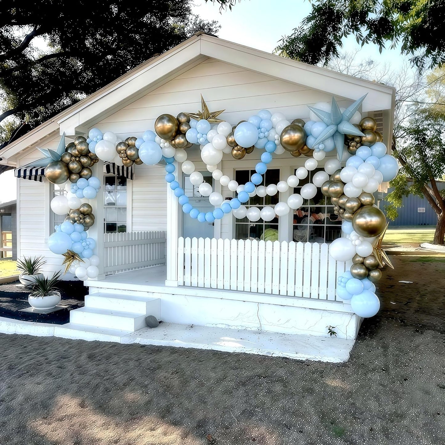 Light Blue Linking Balloons, 60PCS 6 Inch Small Baby Blue Quick Link Balloons for Making Balloon Wall Heart Arch, Tails Balloon for Wedding Birthday Baby Shower Engagement Graduation Party Decorations