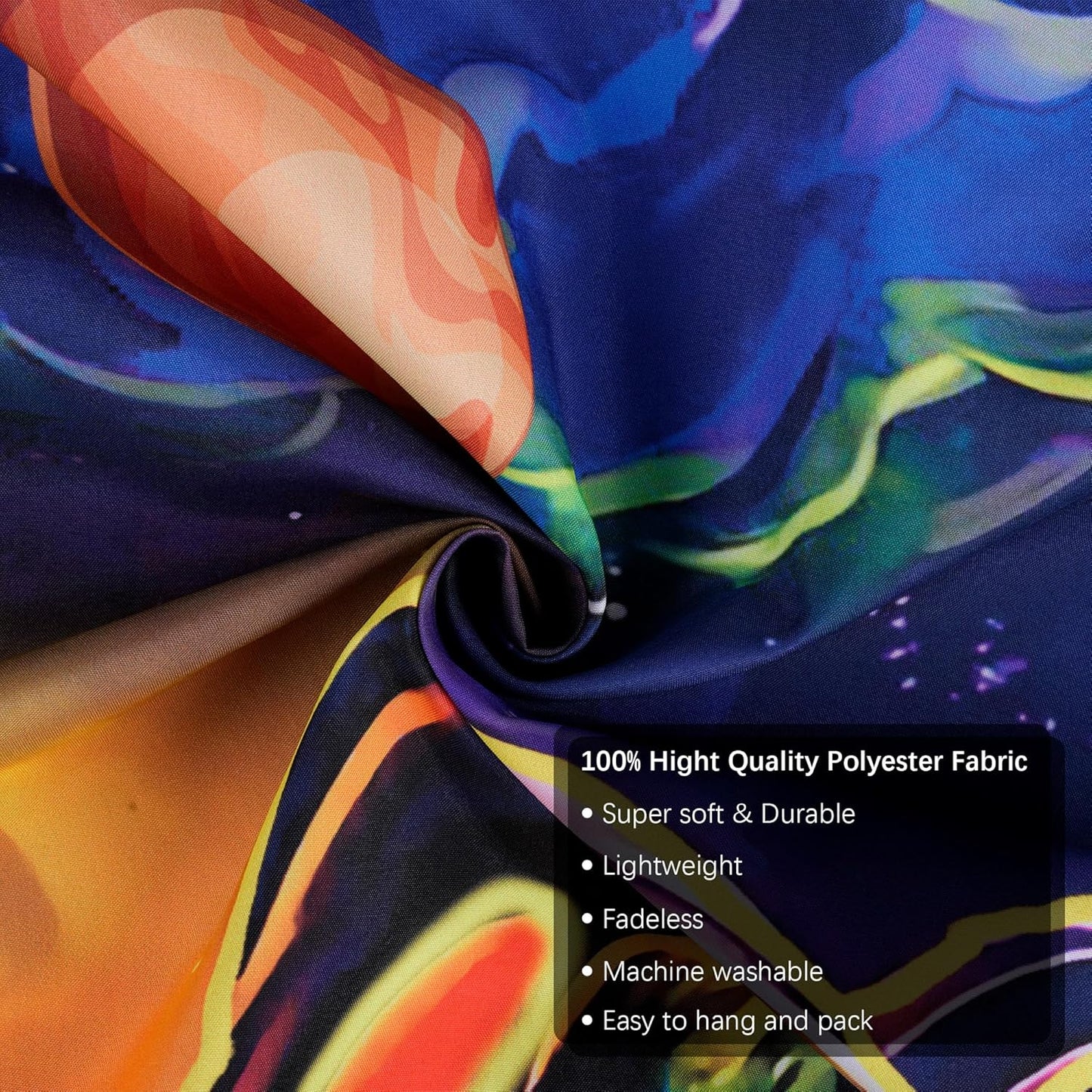 OSVINO Blacklight Alien Tapestry 59"x51" UV Reactive Alien DJing Wall Hanging Art Bedroom Decor Moon and Sun Planets Posters Wall Hanging Hippie Decor