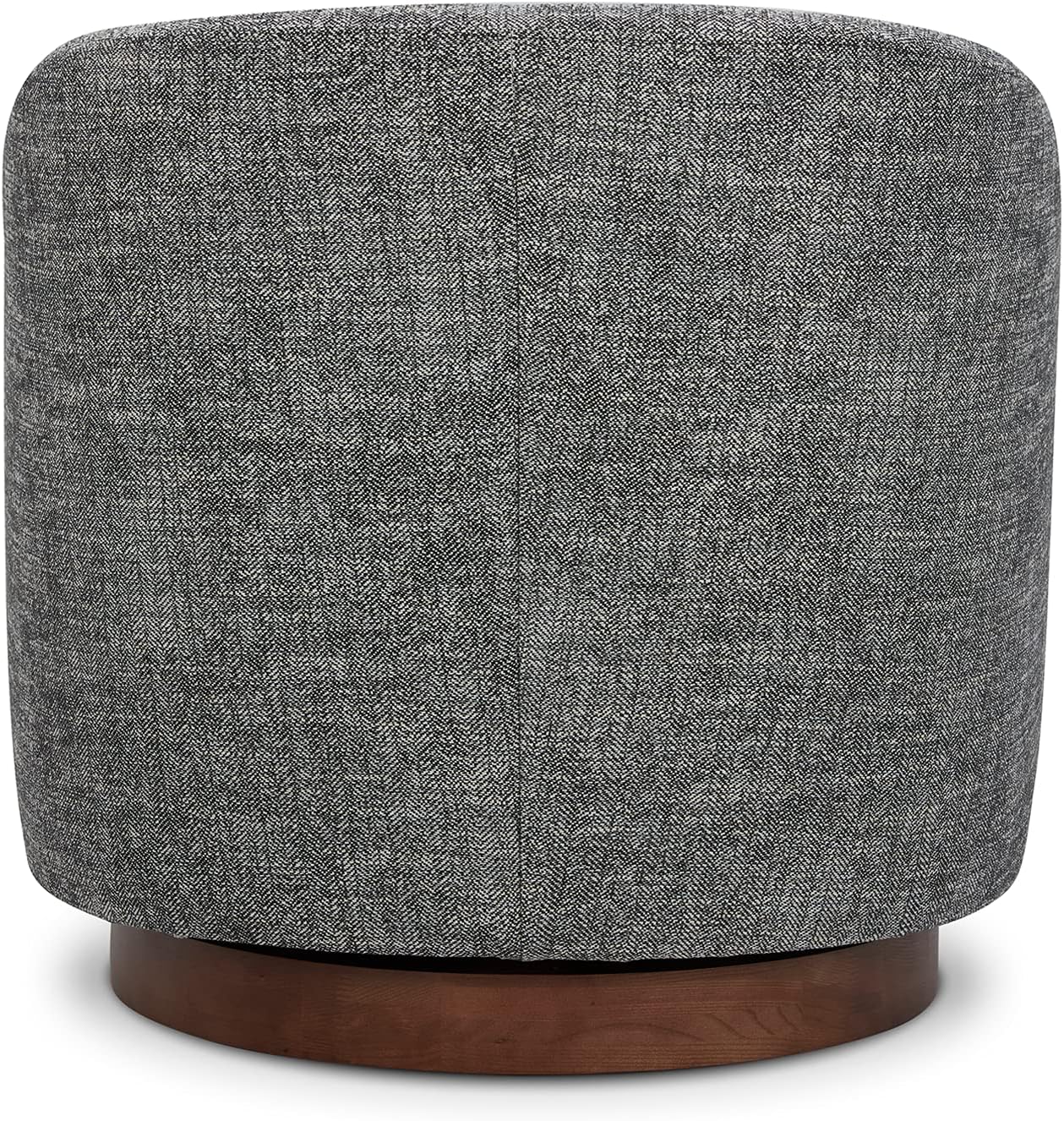 CHITA Swivel Accent Chair, FSC Certified Upholstered Fabric Barrel Chair for Living Room Set of 2, Fully Assembled, Dark Grey