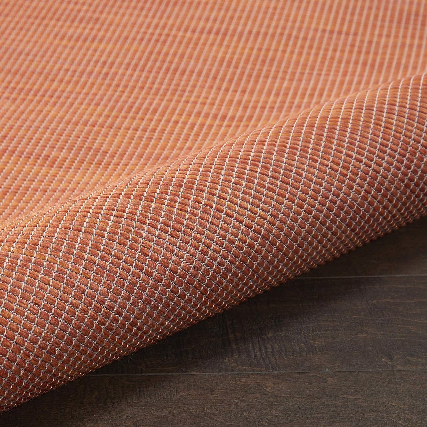 Nourison Positano Indoor/Outdoor Terracotta 2'2" x 8' Area Rug, Easy Cleaning, Non Shedding, Bed Room, Living Room, Dining Room, Backyard, Deck, Patio (2x8)