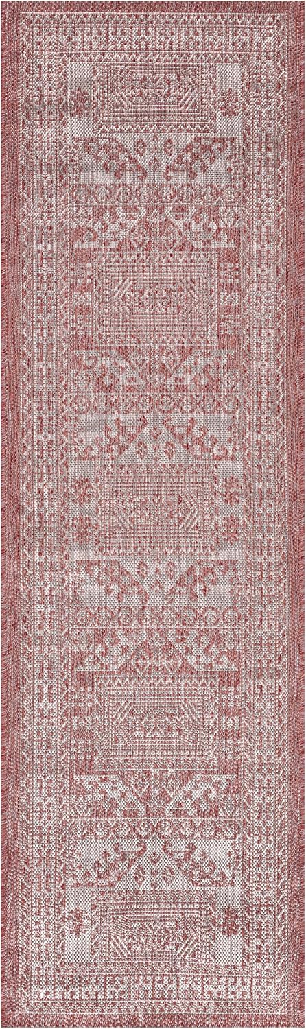 Keen Home Design Terrace Outdoor Runner Rug - 2x10 Washable Indoor/Outdoor Rug for Patio, Kitchen, Balcony, Beach, Garden, Deck and Porch, Size: 2'2"x9'11"