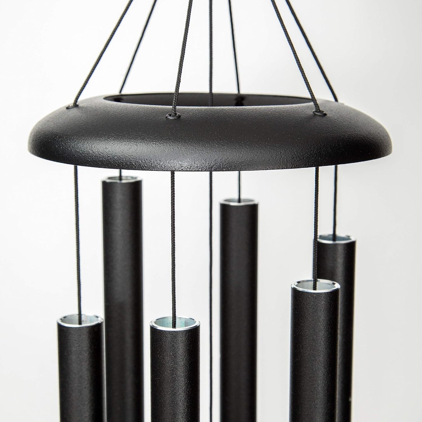 Corinthian Bells by Wind River - 30 inch Black Wind Chime for Patio, Backyard, Garden, and Outdoor Decor (Aluminum Chime) Made in The USA