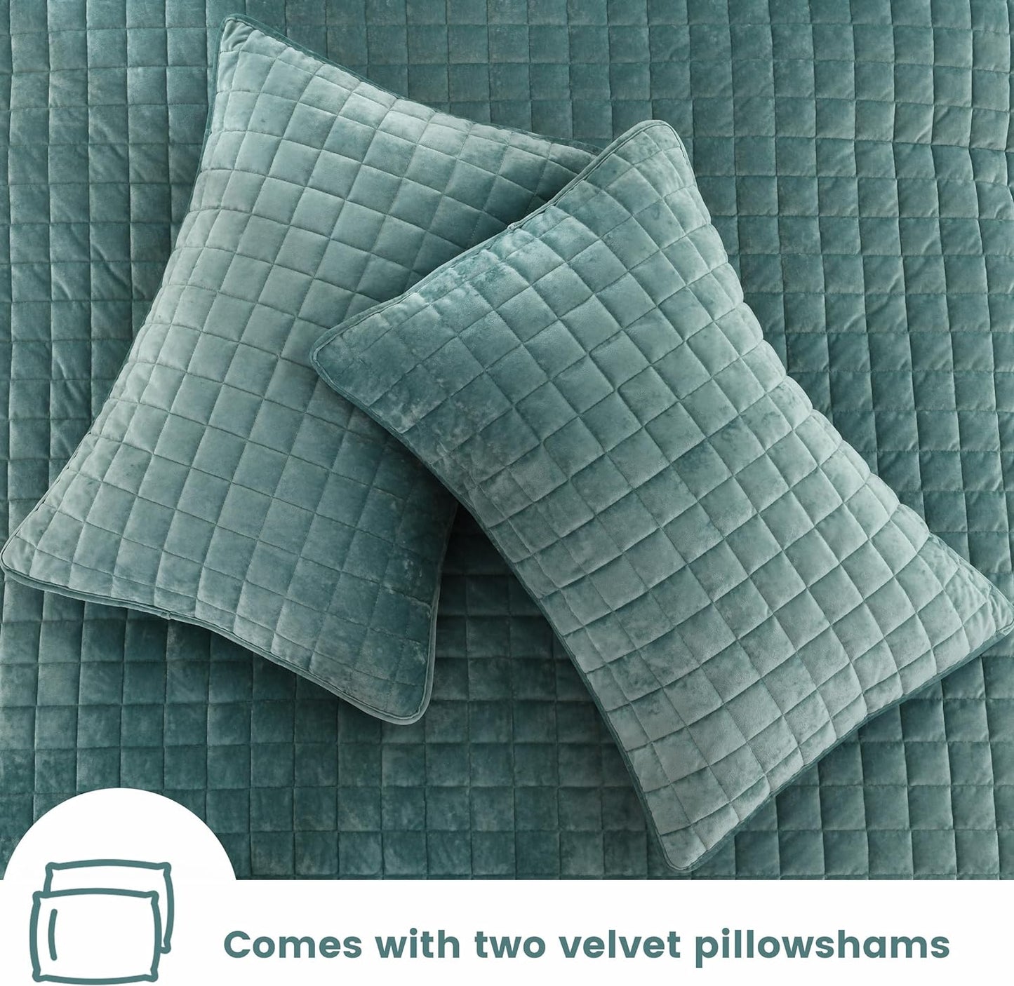 Secgo California King Comforter Set for Bed - Velvet Quilts California King Size, Black Bedspreads (120 * 110 Inch) with 2 Pillow Shams, Patchwork Reversible Lightweight Bedding