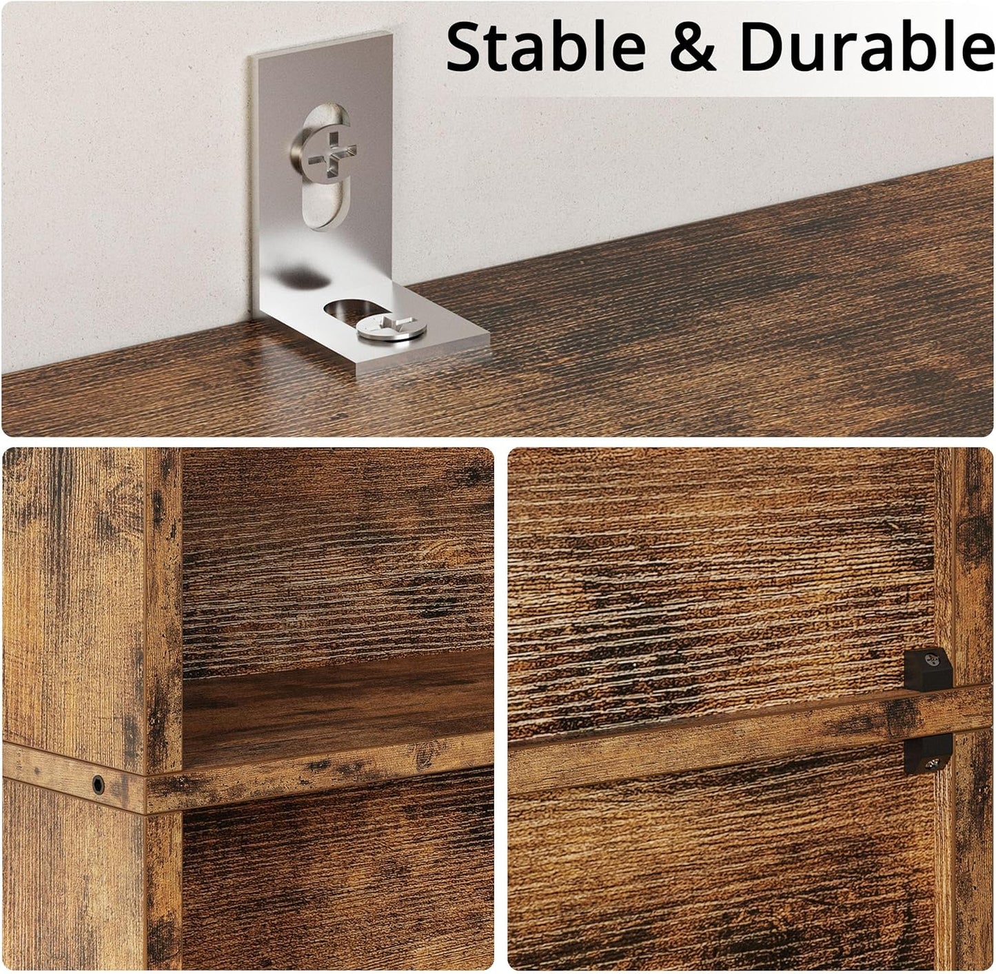 IRONCK Bookshelves and Bookcases Set of 2 Floor Standing 6 Tiers Display Storage Shelves 70 in Tall Bookcase Home Decor Furniture for Home Office, Living Room, Bed Room