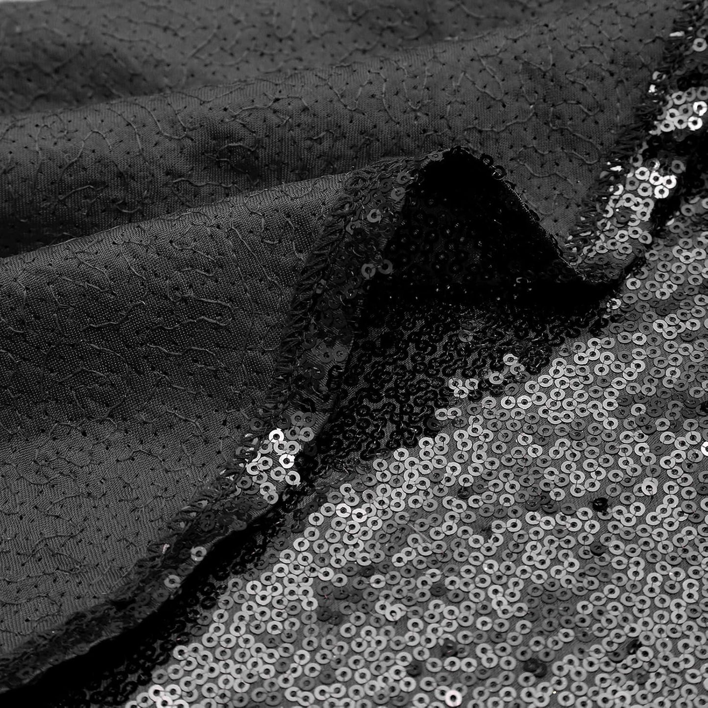 Christmas Tree Skirt Black Sequin Tree Skirt 48 Inches Xmas Tree Skirt Mat Sparkly Christmas Tree Halloween Decorations