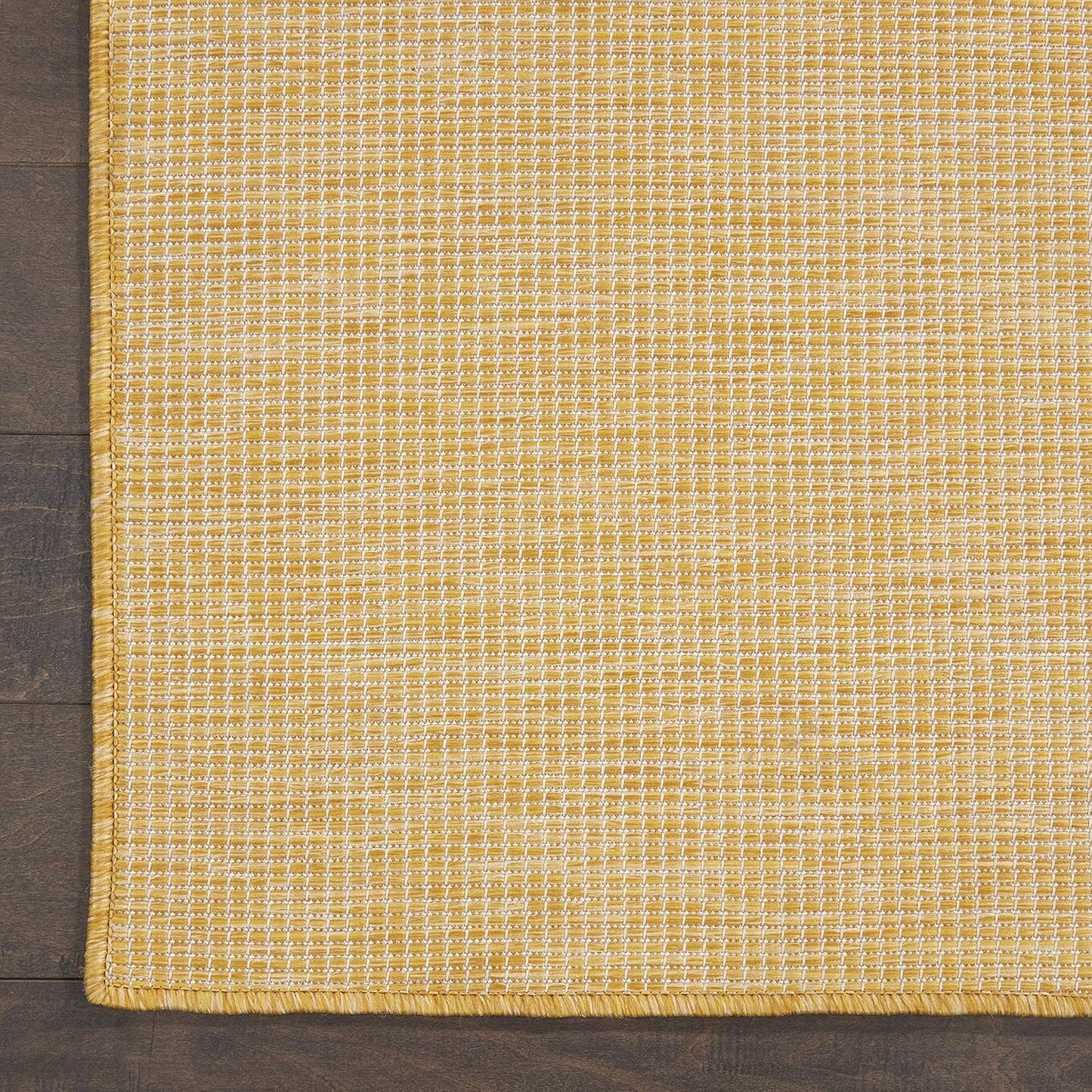 Nourison Positano Indoor/Outdoor Yellow 2'2" x 12' Area Rug, Easy Cleaning, Non Shedding, Bed Room, Living Room, Dining Room, Backyard, Deck, Patio (2x12)