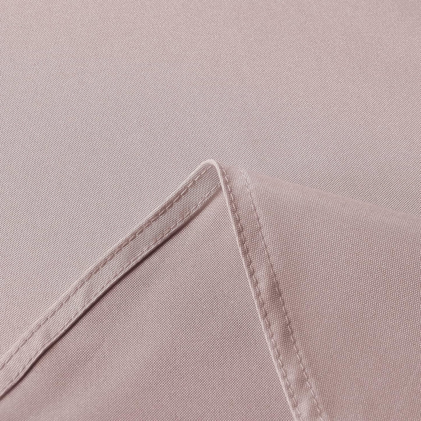 sancua Square Tablecloth - 54 x 54 Inch - Stain and Wrinkle Resistant Washable Polyester Table Cloth, Decorative Fabric Table Cover for Dining Tables, Buffet Parties and Camping, Blush