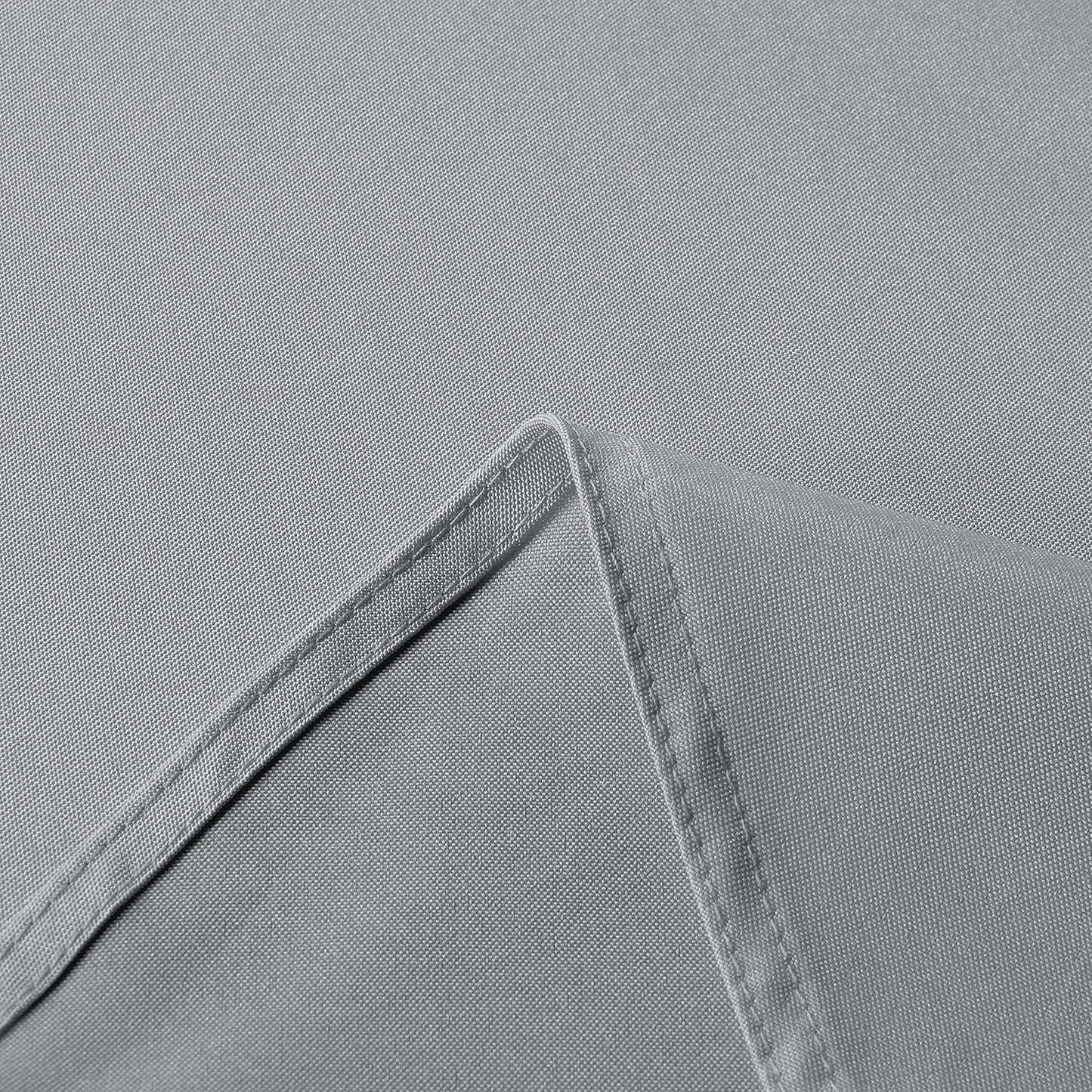 sancua Rectangle Tablecloth - 60 x 102 Inch - Stain and Wrinkle Resistant Washable Polyester Table Cloth, Decorative Fabric Table Cover for Dining Tables, Buffet Parties and Camping, Silver Grey