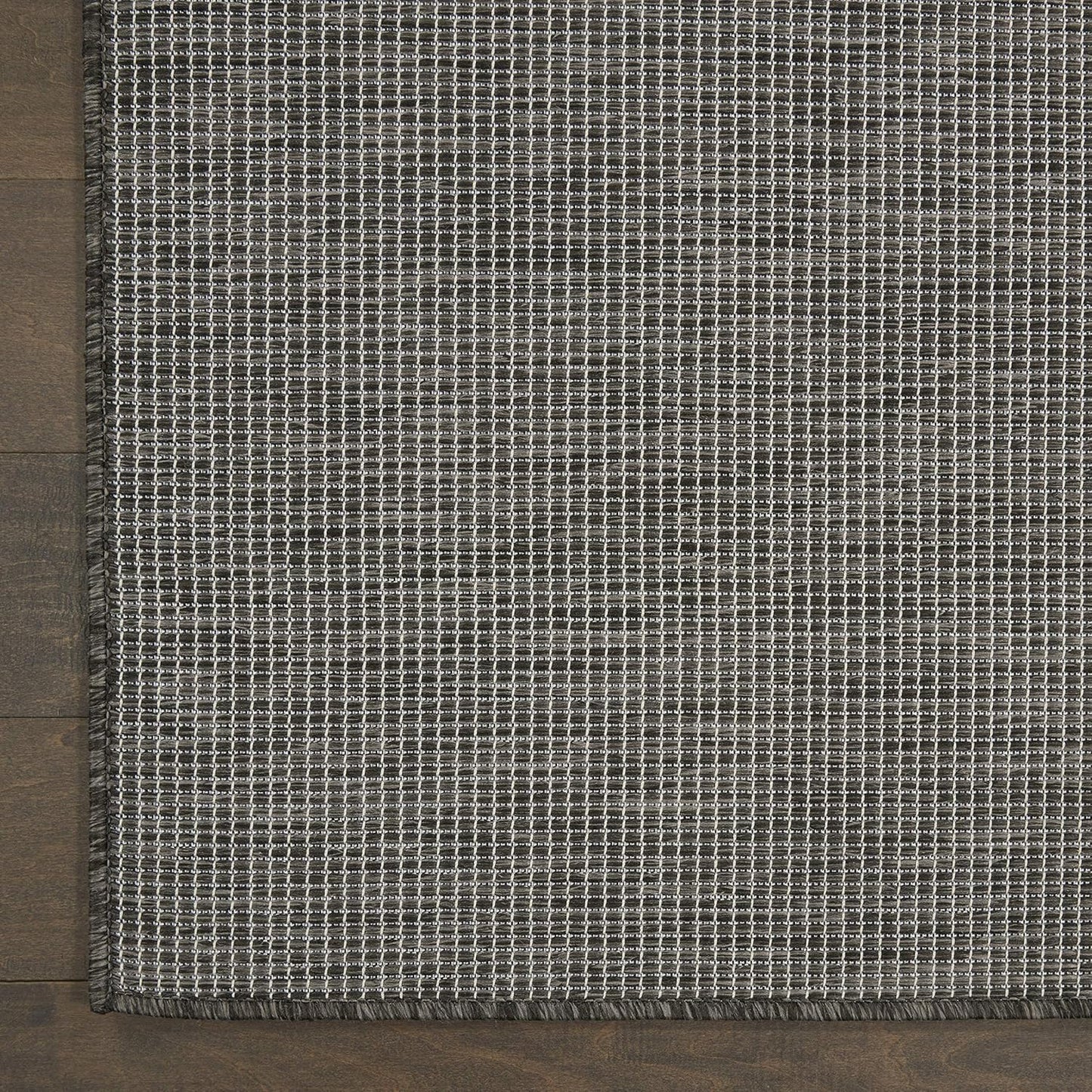 Nourison Positano Indoor/Outdoor Charcoal 3' x 5' Area Rug, Easy Cleaning, Non Shedding, Bed Room, Living Room, Dining Room, Backyard, Deck, Patio (3x5)