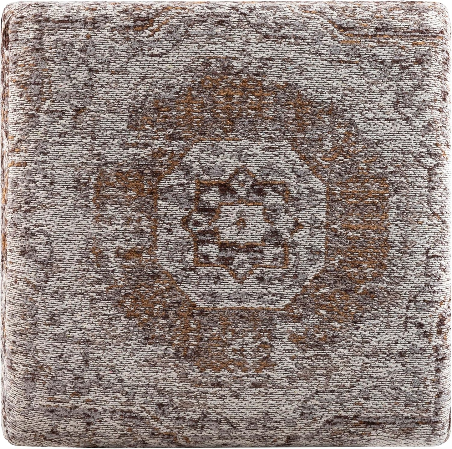 Mark&Day Pouf Ottoman, Kaltenleutgeben Traditional Camel Cube Pouf Foot Rest for Living Room, Bedroom and Boho Home Decor (18"x18"x18")