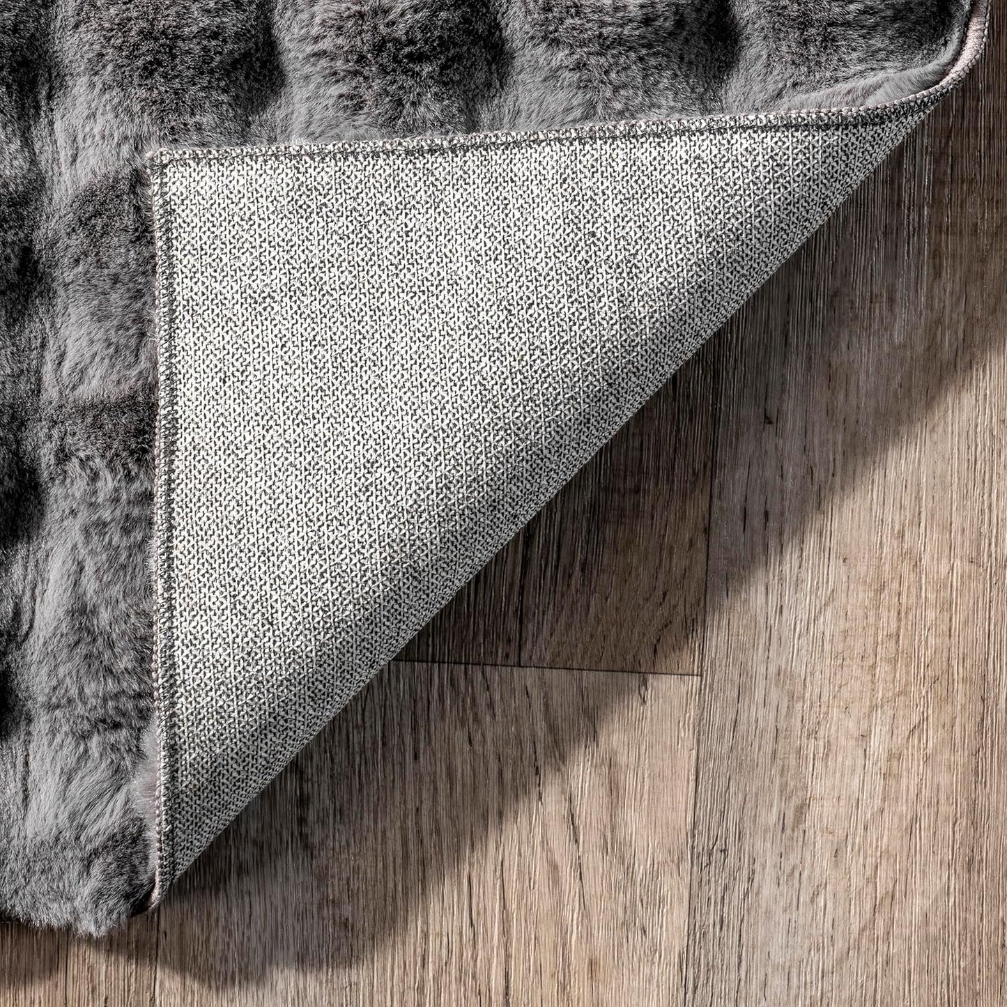 nuLOOM Jeni Checkered 6x9 Machine Washable Area Rug for Living Room Bedroom Dining Room Kitchen, Dark Grey