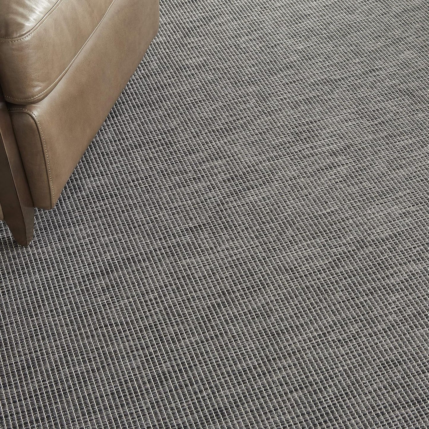 Nourison Home Positano 8' Runner Charcoal Fabric Modern Area Rug (8' Runner)